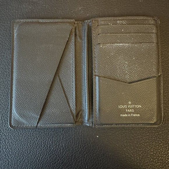 Auth LOUIS VUITTON Pocket Organizer M61696 Monogram Eclipse GI0169 Card Case - Picture 4 of 6